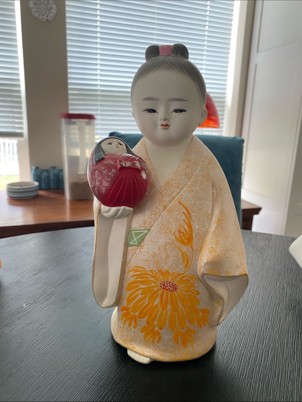 Vintage, hand-painted Japanese authentic Hakata ningyō doll